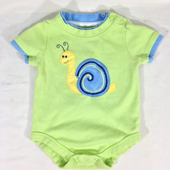 Baby Boy  Lot of 10 Pieces One Piece Snap 3-6 Month Short Sleeves Various Brands - Picture 1 of 10